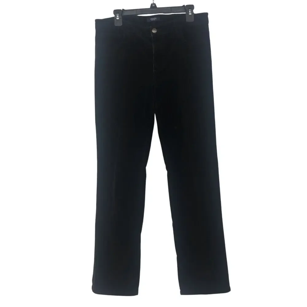 Chaps Traditional Black Corduroy Pants Classic Jeans Styling 5 Pocket Detail - Picture 7 of 16